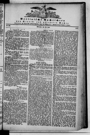Berlinische Nachrichten von Staats- und gelehrten Sachen vom 14.06.1871