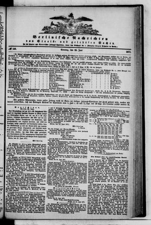 Berlinische Nachrichten von Staats- und gelehrten Sachen vom 25.06.1871