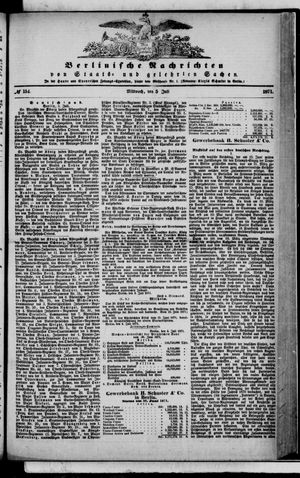 Berlinische Nachrichten von Staats- und gelehrten Sachen vom 05.07.1871