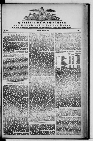 Berlinische Nachrichten von Staats- und gelehrten Sachen on Jul 21, 1871