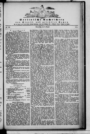 Berlinische Nachrichten von Staats- und gelehrten Sachen vom 03.08.1871