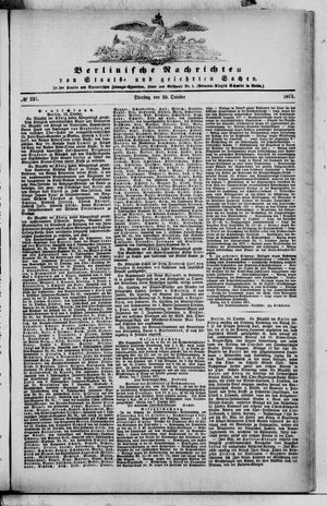 Berlinische Nachrichten von Staats- und gelehrten Sachen vom 10.10.1871