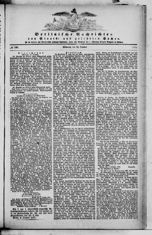Berlinische Nachrichten von Staats- und gelehrten Sachen vom 11.10.1871