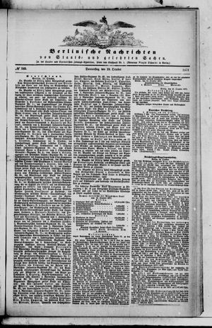 Berlinische Nachrichten von Staats- und gelehrten Sachen vom 19.10.1871