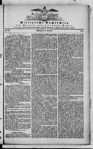 Berlinische Nachrichten von Staats- und gelehrten Sachen vom 08.11.1871