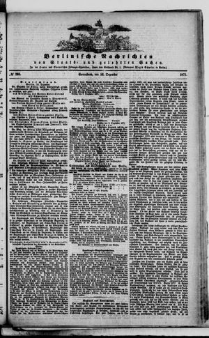 Berlinische Nachrichten von Staats- und gelehrten Sachen vom 16.12.1871