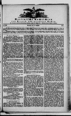 Berlinische Nachrichten von Staats- und gelehrten Sachen vom 17.12.1871