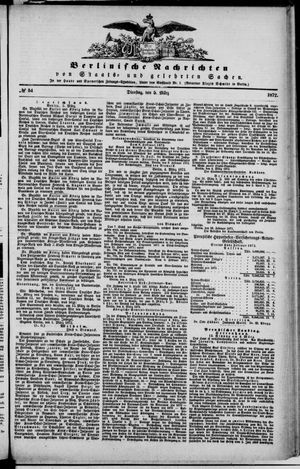 Berlinische Nachrichten von Staats- und gelehrten Sachen vom 05.03.1872