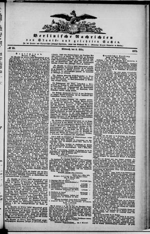Berlinische Nachrichten von Staats- und gelehrten Sachen on Mar 6, 1872