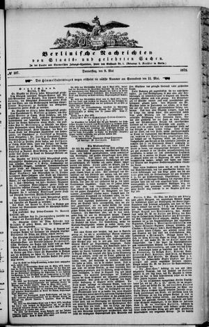 Berlinische Nachrichten von Staats- und gelehrten Sachen vom 09.05.1872