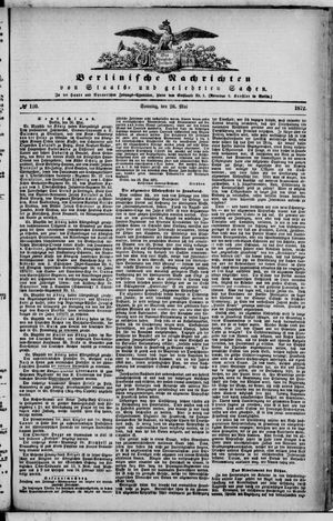 Berlinische Nachrichten von Staats- und gelehrten Sachen vom 26.05.1872