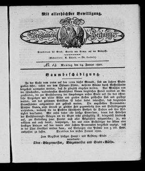 Neue Breslauer Zeitung vom 24.01.1820