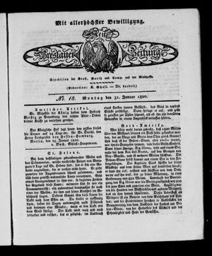 Neue Breslauer Zeitung vom 31.01.1820