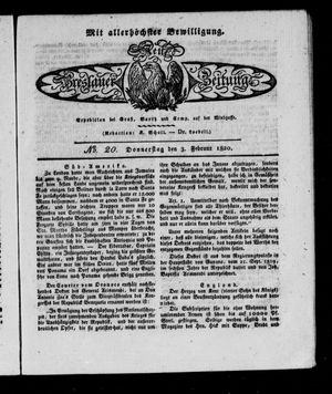 Neue Breslauer Zeitung vom 03.02.1820