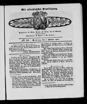 Neue Breslauer Zeitung vom 07.02.1820