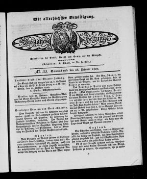 Neue Breslauer Zeitung vom 26.02.1820
