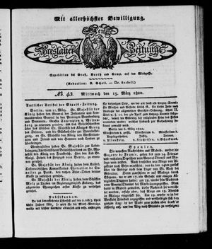 Neue Breslauer Zeitung vom 15.03.1820