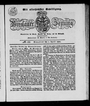 Neue Breslauer Zeitung vom 01.04.1820