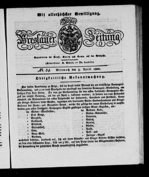 Neue Breslauer Zeitung vom 05.04.1820