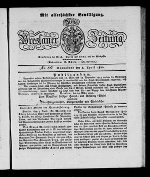 Neue Breslauer Zeitung vom 08.04.1820