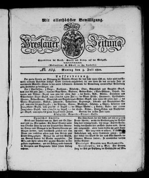 Neue Breslauer Zeitung vom 03.07.1820