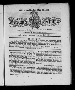Neue Breslauer Zeitung vom 12.07.1820