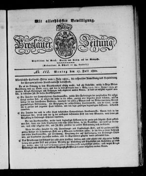 Neue Breslauer Zeitung vom 17.07.1820