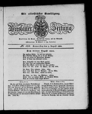 Neue Breslauer Zeitung vom 03.08.1820