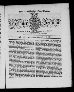 Neue Breslauer Zeitung vom 05.08.1820
