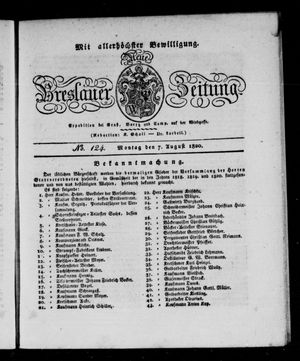 Neue Breslauer Zeitung vom 07.08.1820
