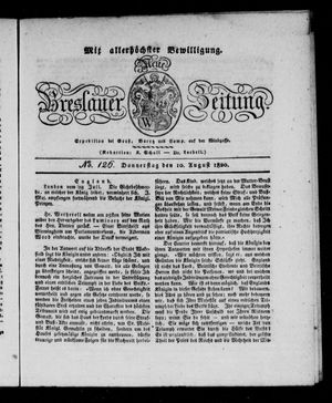 Neue Breslauer Zeitung vom 10.08.1820
