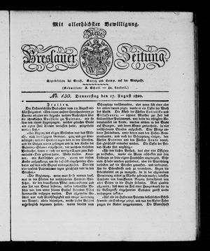 Neue Breslauer Zeitung vom 17.08.1820