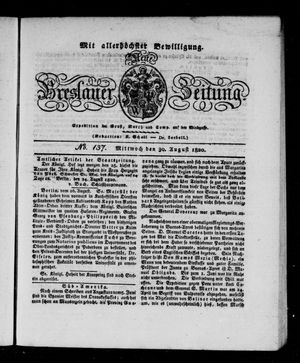 Neue Breslauer Zeitung on Aug 30, 1820