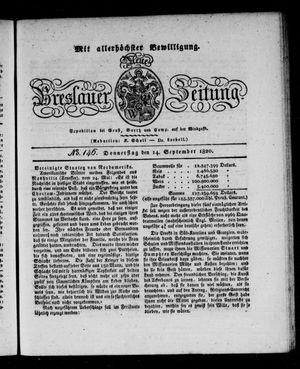 Neue Breslauer Zeitung on Sep 14, 1820