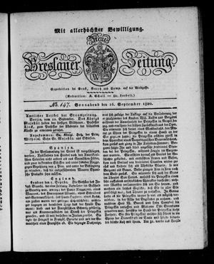 Neue Breslauer Zeitung vom 16.09.1820