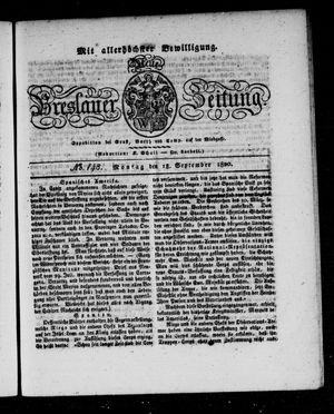 Neue Breslauer Zeitung vom 18.09.1820