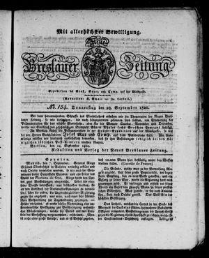 Neue Breslauer Zeitung on Sep 28, 1820