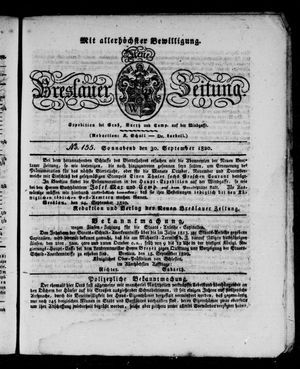 Neue Breslauer Zeitung vom 30.09.1820