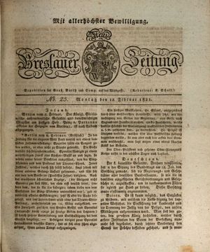 Neue Breslauer Zeitung vom 12.02.1821