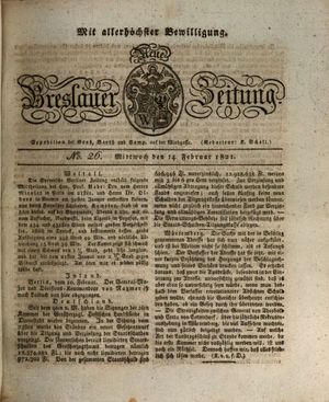 Neue Breslauer Zeitung vom 14.02.1821