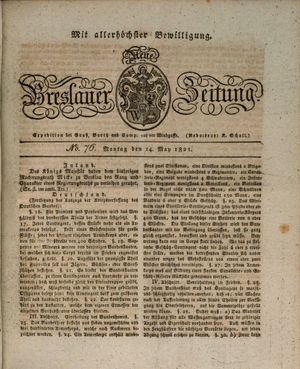 Neue Breslauer Zeitung vom 14.05.1821