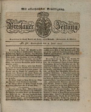 Neue Breslauer Zeitung vom 09.06.1821