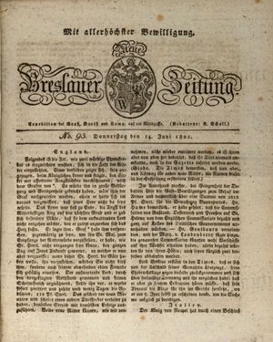 Neue Breslauer Zeitung vom 14.06.1821