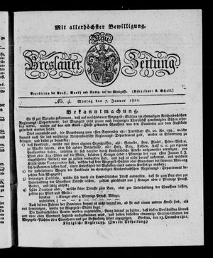 Neue Breslauer Zeitung vom 07.01.1822
