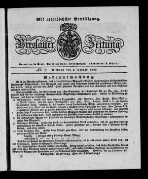 Neue Breslauer Zeitung vom 09.01.1822