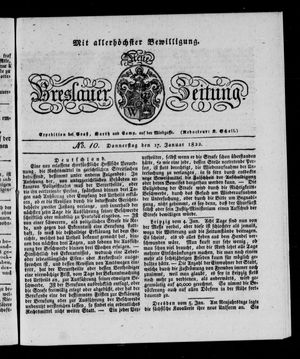 Neue Breslauer Zeitung vom 17.01.1822