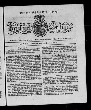 Neue Breslauer Zeitung vom 21.01.1822