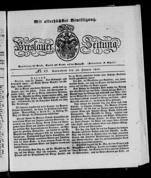 Neue Breslauer Zeitung vom 26.01.1822