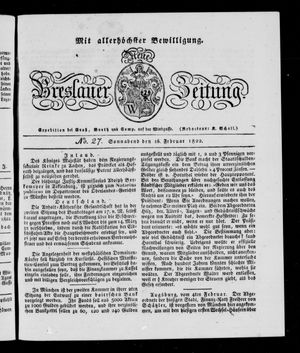 Neue Breslauer Zeitung vom 16.02.1822