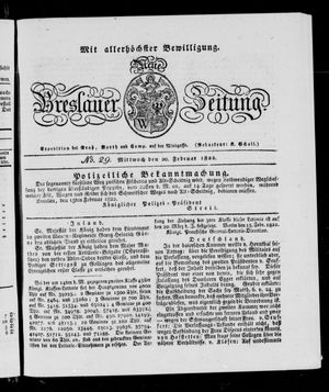 Neue Breslauer Zeitung vom 20.02.1822